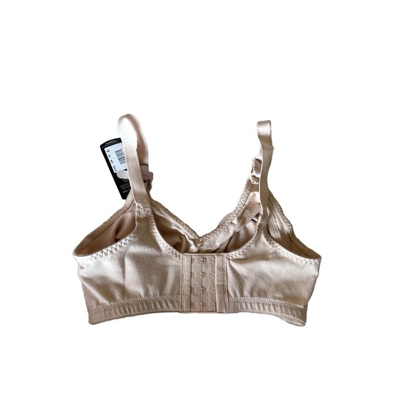 NWT Bali 34D Classic Support Wireless Bra Back Smoothing Style 3036 Beige NEW - Picture 5 of 6